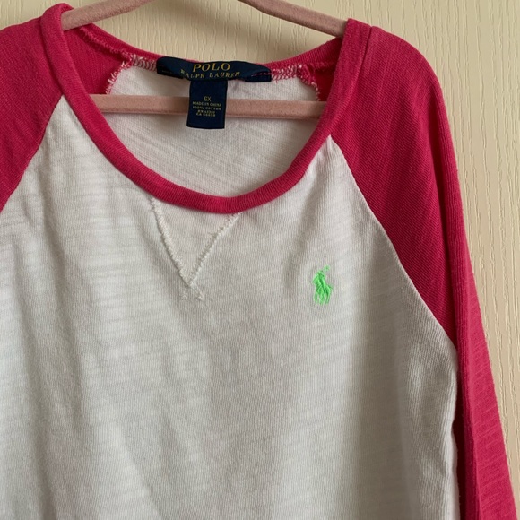 Girl’s Ralph Lauren Shirt Long-Sleeved Knit Top - Picture 3 of 4